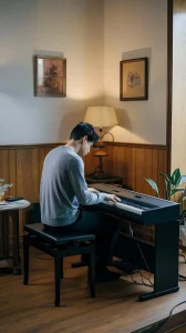 Pianiste qui chante et se demande comment chanter et jouer d’un instrument en même temps ?