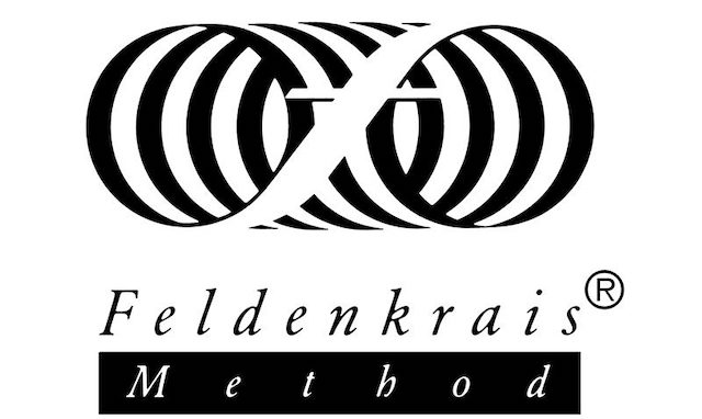 Feldenkrais Method logo: two interlocking circular motifs forming a figure-eight above the text 'Feldenkrais' and a black bar with the word 'Method' and a registered trademark symbol.